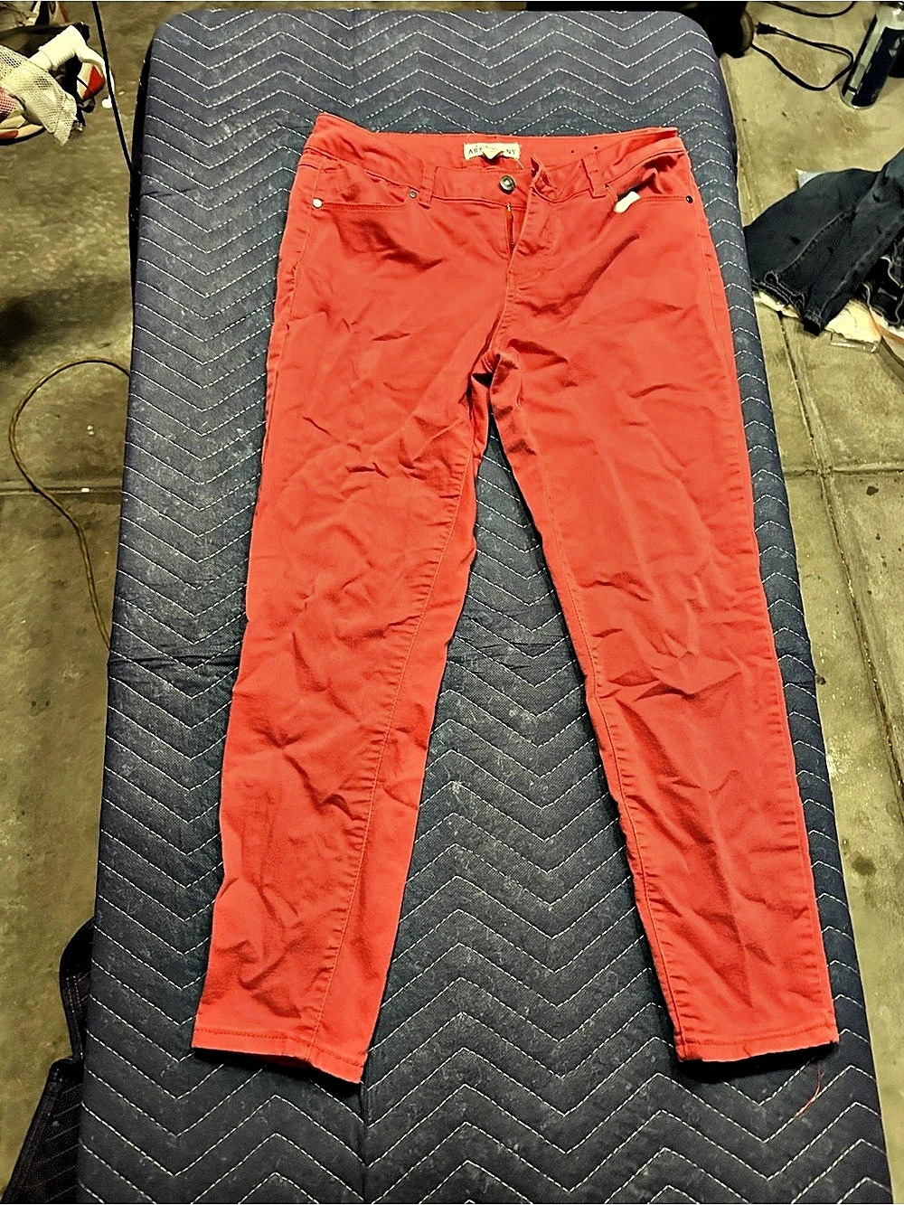 Rampage Red Straight Leg Pants Size 8
